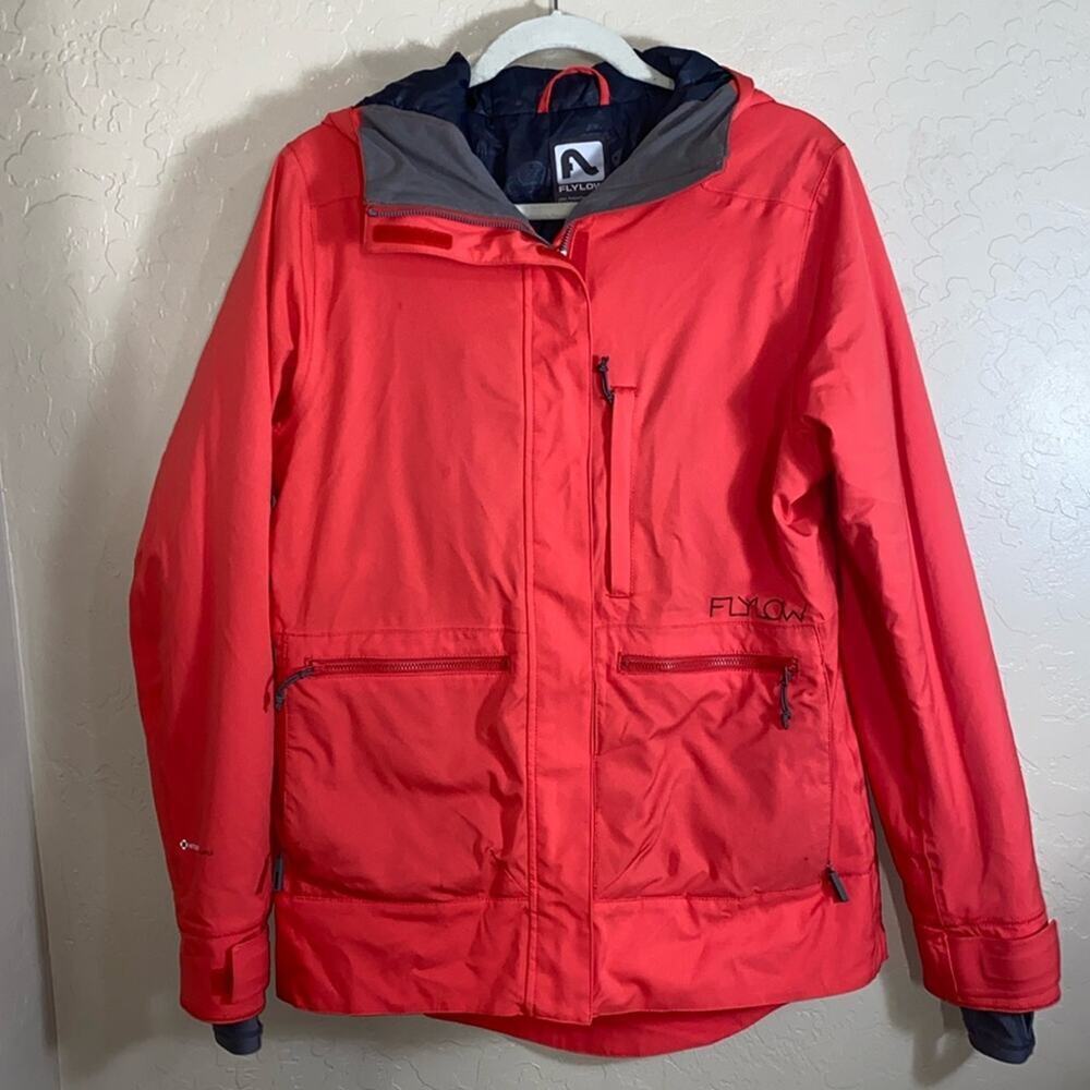 Flylow Women’s Red Ski Jacket - Waterproof Snow Coat